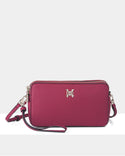 Zoe Slim Double Zip Camera Bag With Detachable Wrist Strap