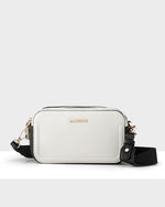 Maddie Double Zip Camera Crossbody Bag With Wide Strap