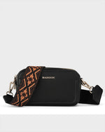 Maddie Double Zip Camera Crossbody Bag + Aztec Bag Strap