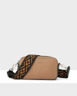 Maddie Double Zip Camera Crossbody Bag + Aztec Bag Strap