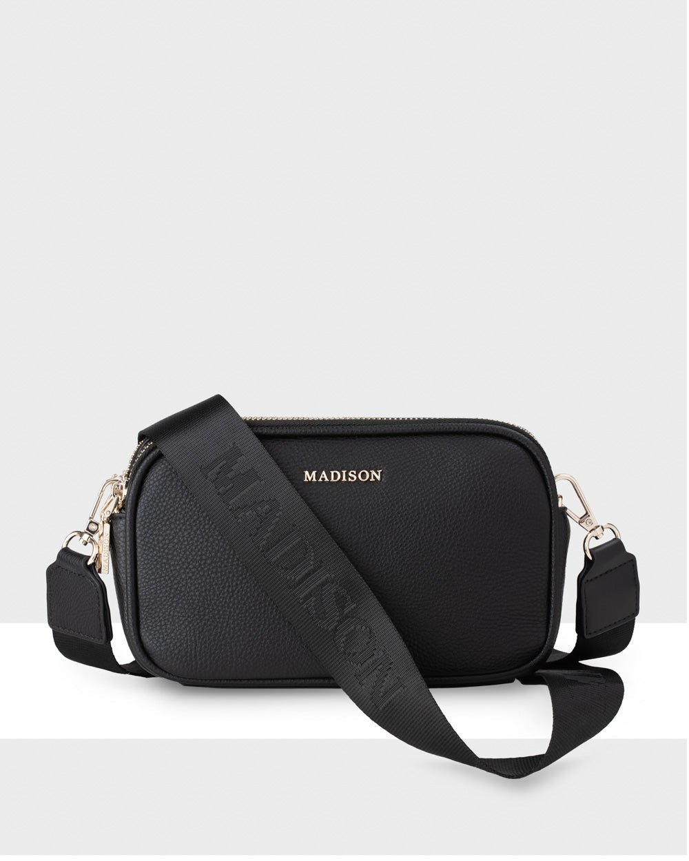 Odette Double Zip Slimline Camera Crossbody Bag + Monogram Bag Strap