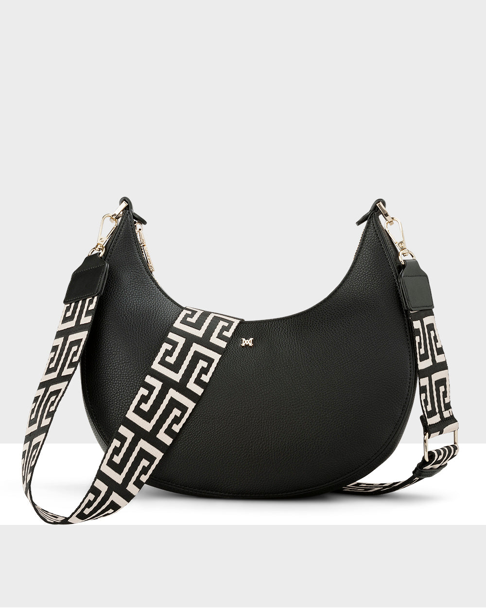 Pia Crecsent Shoulder Bag With Crossbody Strap + Graphic Bag Strap