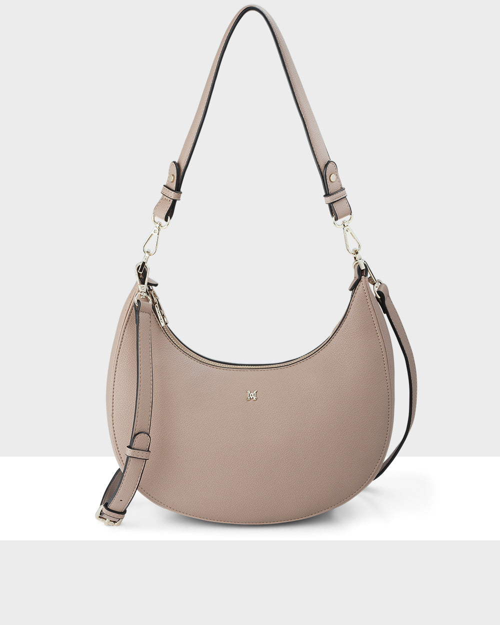 Pia Crescent Shoulder Bag With Crossbody Strap-1