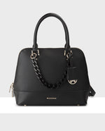 Grace Medium Dome Satchel Bag + Resin Chain