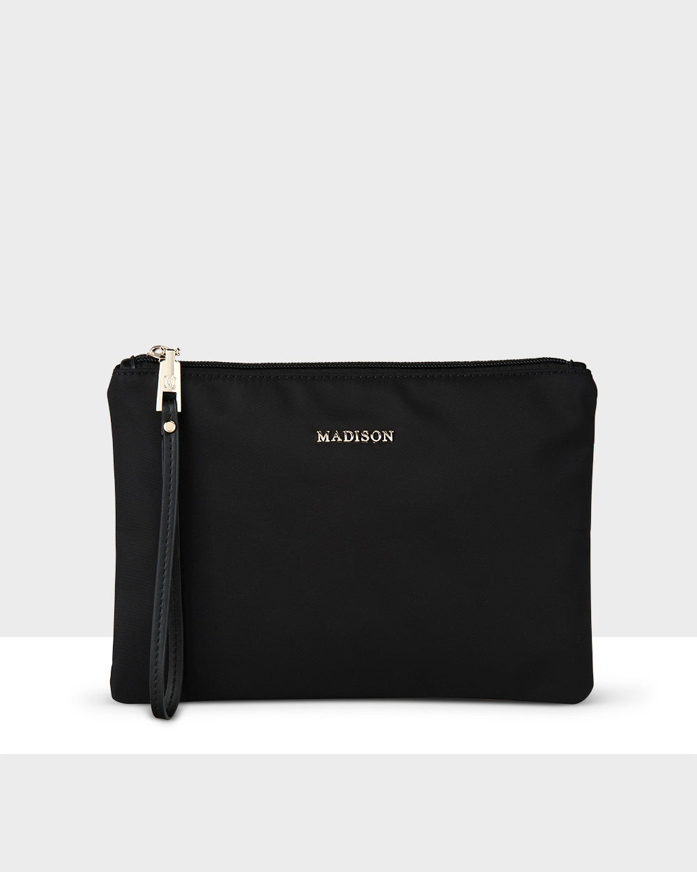 Nylon Zip Pouch With Wrist Strap