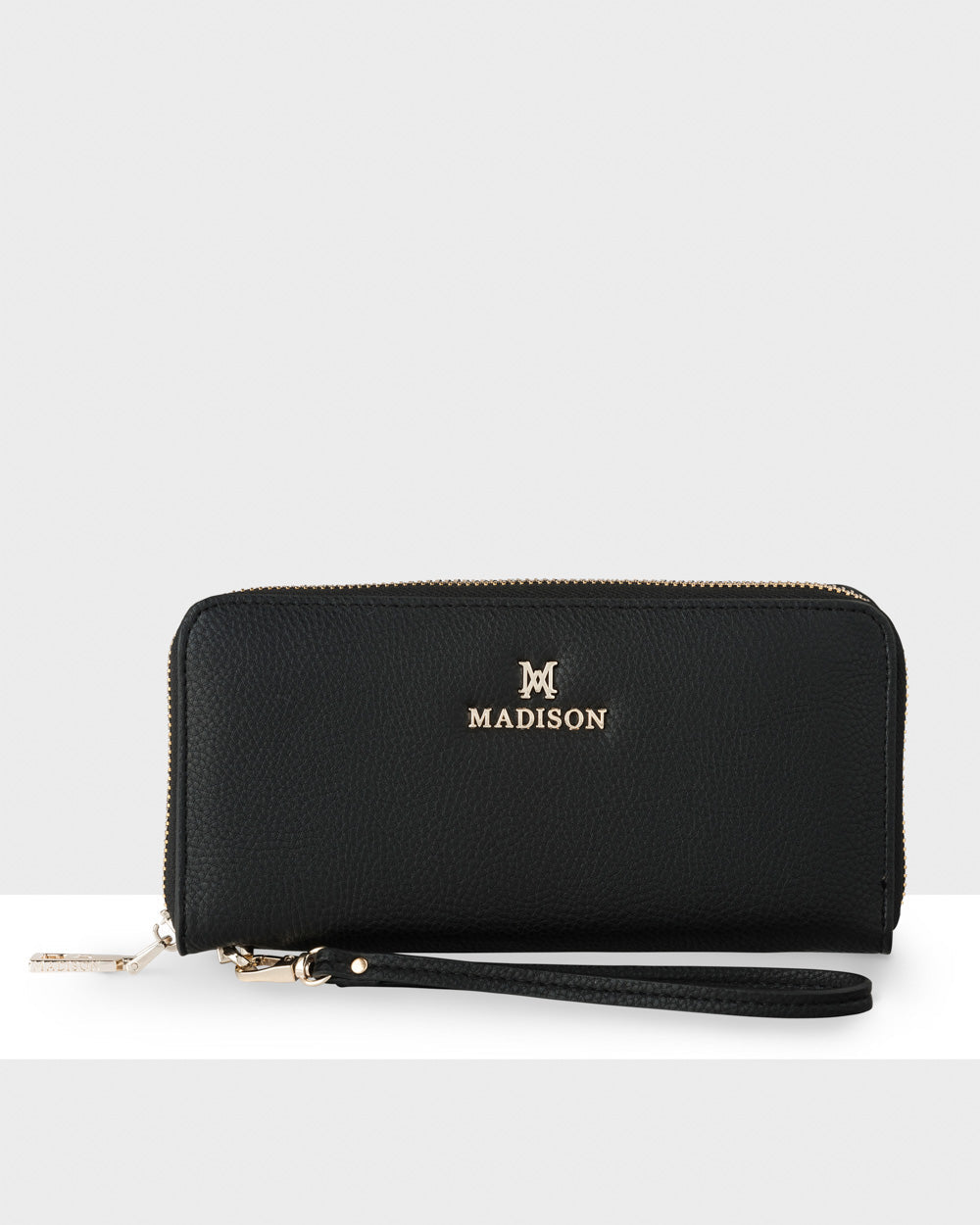 Harlow Zip Around Clutch Wallet With Detachable Wrist Strap