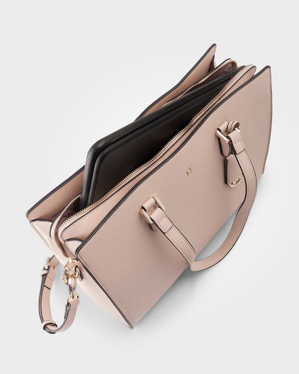 Sheree Laptop Tote Work Bag With Crossbody Strap
