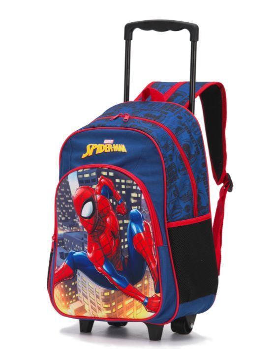 Spiderman - MAR108 - 17in Backpack Trolley - Blue/Red
