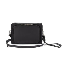 b. - MC-01 Leather wrist clutch bag - Black - 0