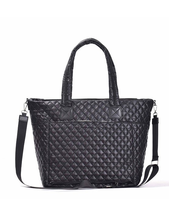 Tosca - MET980 Metro Quilted15in Laptop Work tote - Black