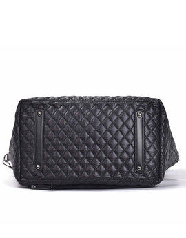 Tosca - MET980 Metro Quilted15in Laptop Work tote - Black - 0