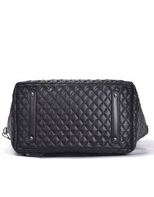 Tosca - MET980 Metro Quilted15in Laptop Work Tote - Black