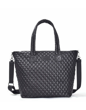 Tosca - MET980 Metro Quilted15in Laptop Work Tote - Black