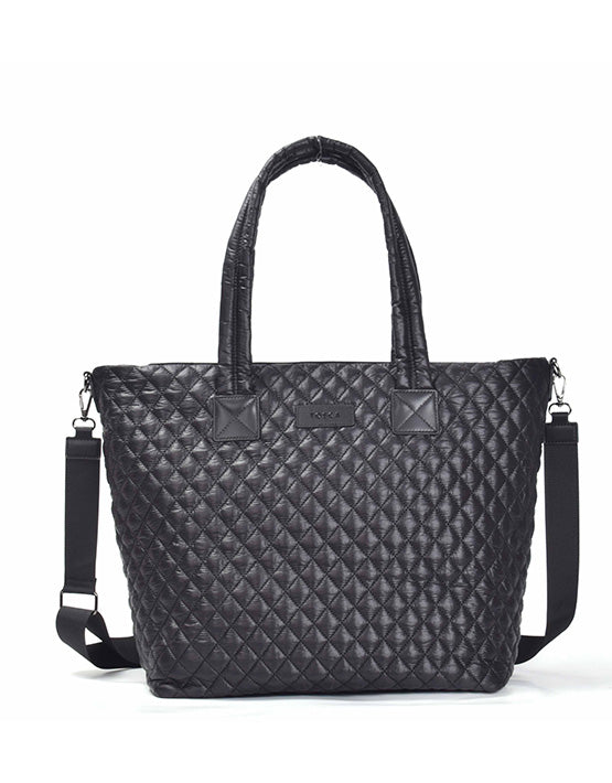 Tosca - MET980 Metro Quilted15in Laptop Work Tote - Black