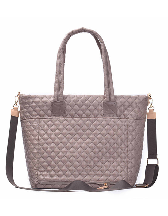 Tosca - MET980 Metro Quilted 15in Laptop Work Tote - Magnet