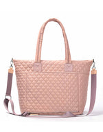 Tosca - MET980 Metro Quilted 15inLaptop Work tote - Mauve