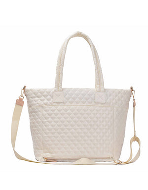 Tosca - MET980 Metro Quilted 15in Laptop Work Tote - Mushroom