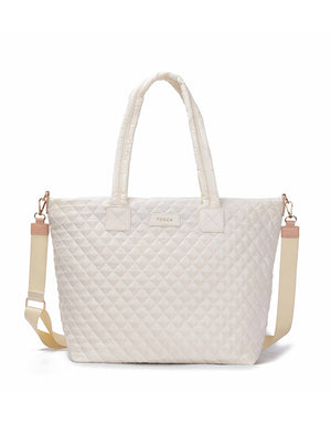 Tosca - MET980 Metro Quilted 15in Laptop Work Tote - Mushroom