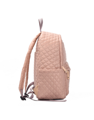 Tosca - MET981 Metro Fashion Quilted15in Laptop Backpack - Mauve