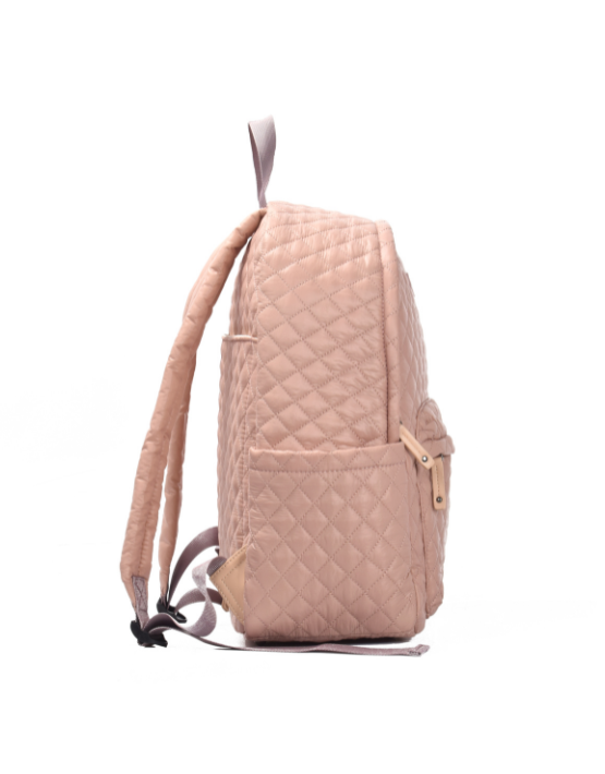 Tosca - MET981 Metro Fashion Quilted15in Laptop backpack - Mauve - 0