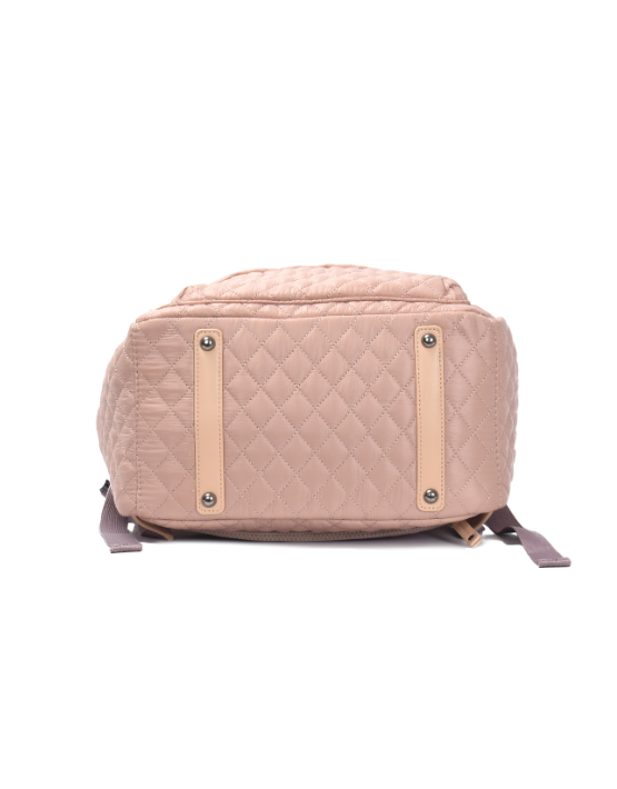 Tosca - MET981 Metro Fashion Quilted15in Laptop Backpack - Mauve