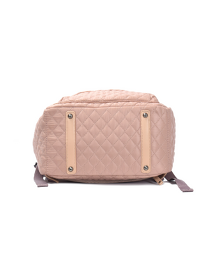 Tosca - MET981 Metro Fashion Quilted15in Laptop Backpack - Mauve