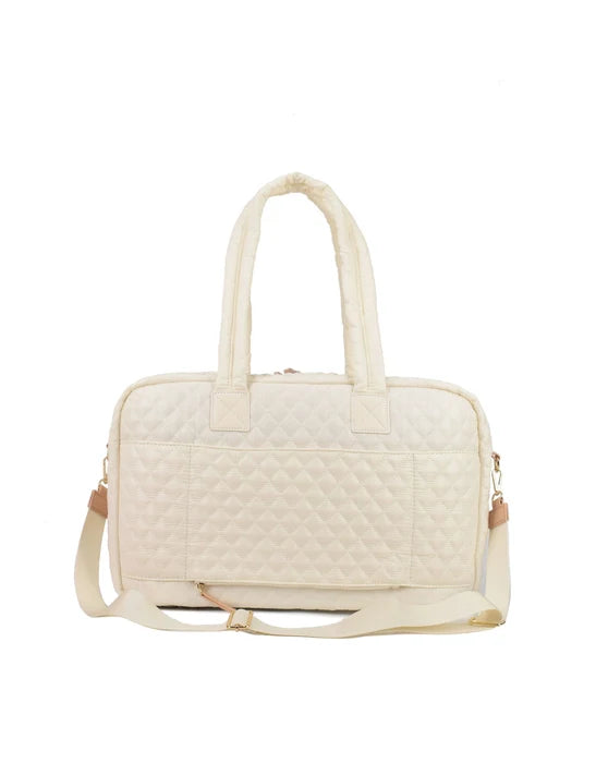 Tosca - MET982 Metro Quilted Split tote - Mushroom