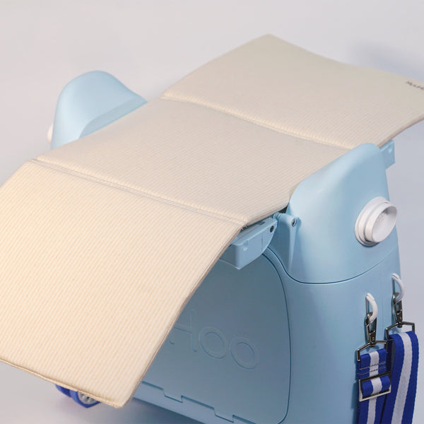 MooHuu - Kids Carry-on Rolling Luggage - Blue