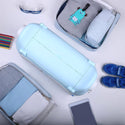 MooHuu - Kids Carry-on Rolling Luggage - Blue
