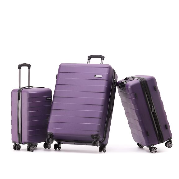 Aus Luggage - ALC250-3A VORTEX Set of 3 suitcases - Purple