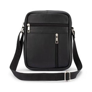 B. - MSG-31 Leather Side Bag - Black