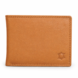 Leather Culture - MW001 BRAVE Tripple Fold Leather mens wallet - Tan