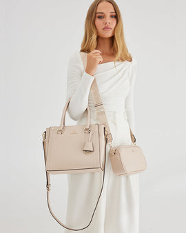 Angie Medium 3 Compartment Satchel Bag - 0