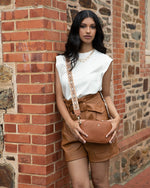 Monica Camera Crossbody Bag + Aztec Bag Strap