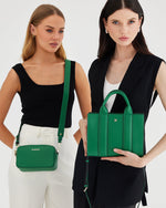 Nova Small Grab Tote With Stripe Strap