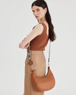 Pia Cresent Shoulder Bag With Crossbody Strap + Aztec Strap