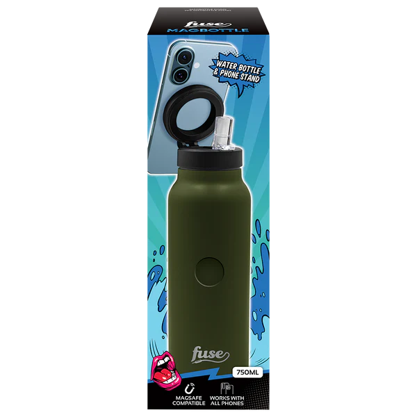 Fuse - MAG 750ML Bottle w Phone Stand - Khaki