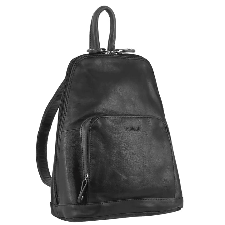 Milleni - NL10767 Leather Backpack - Black-1