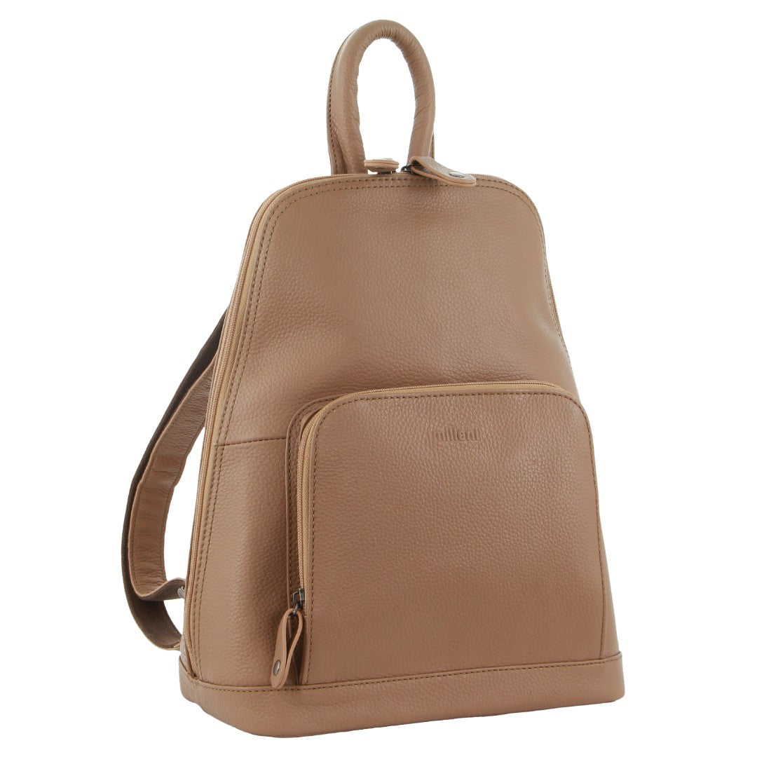 Milleni - NL10767 Ladies Leather Backpack - Burro