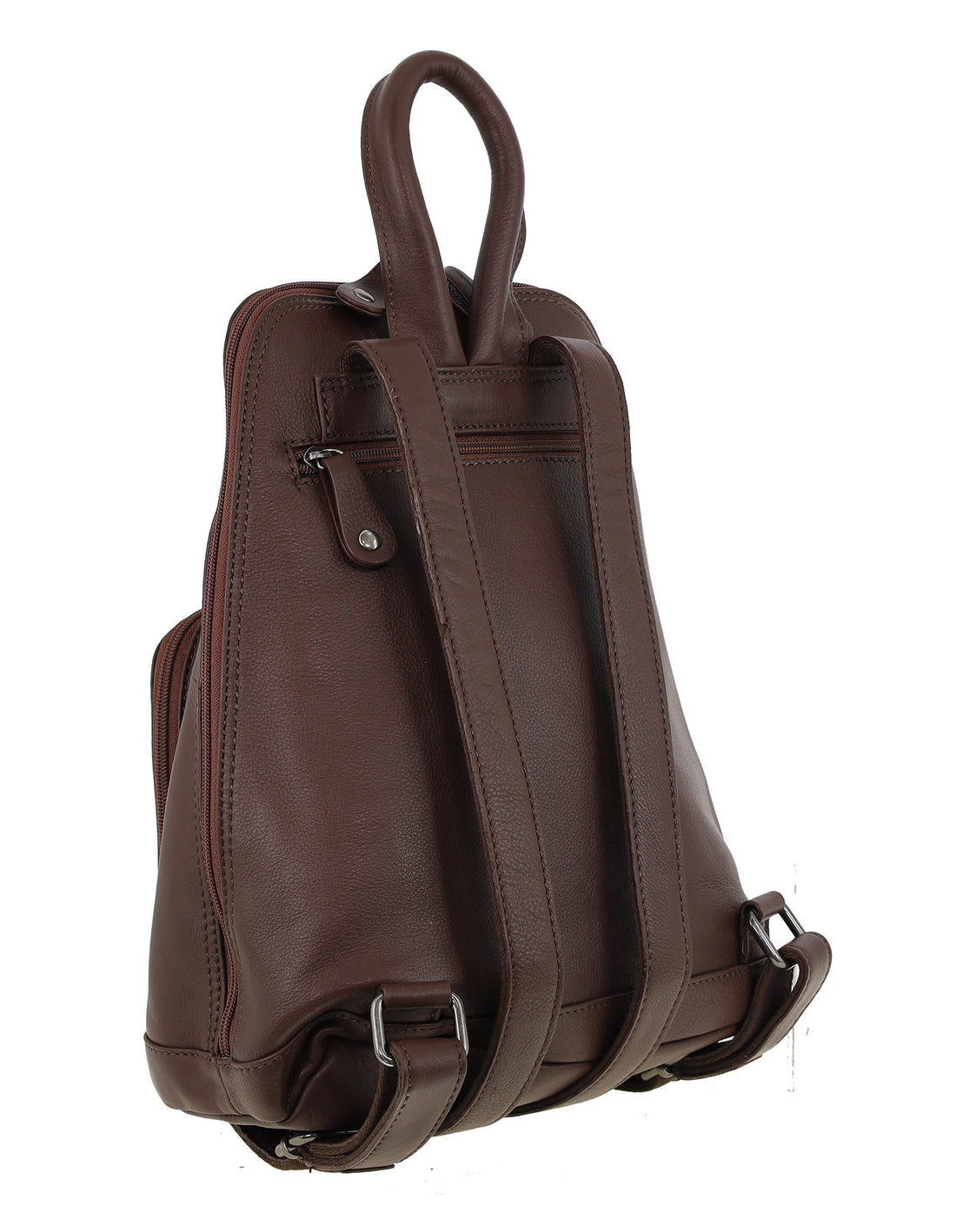 Milleni - NL10767 Leather Backpack - Chocolate