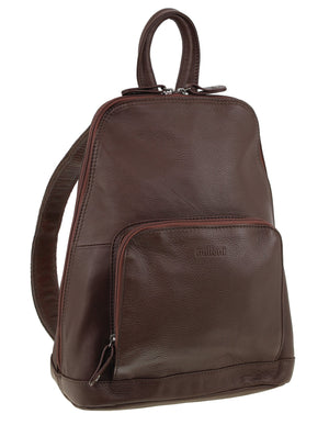 Milleni - NL10767 Leather Backpack - Chocolate
