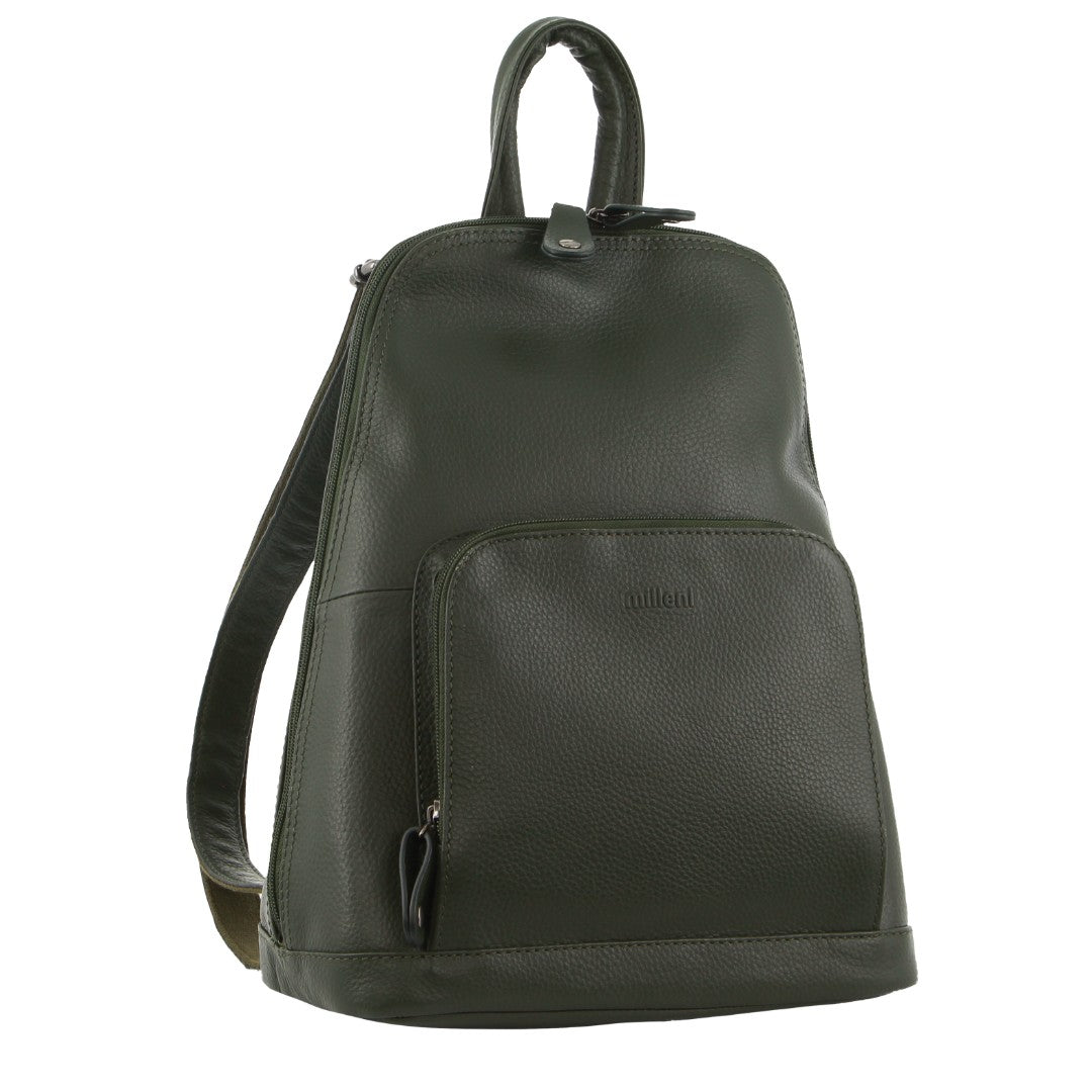 Milleni - NL10767 Ladies Leather Backpack - Grape Leaf-1