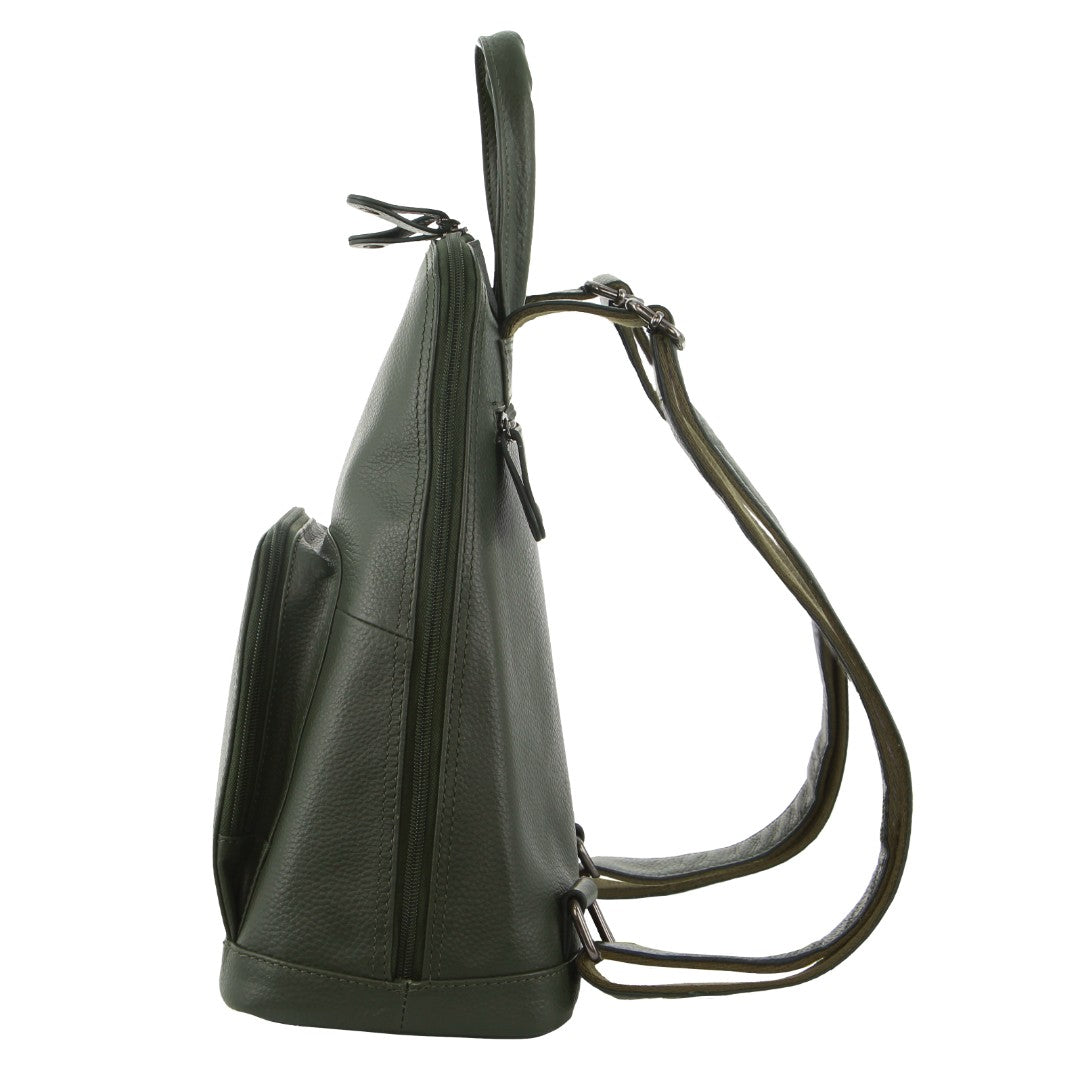 Milleni - NL10767 Ladies Leather Backpack - Grape Leaf-2