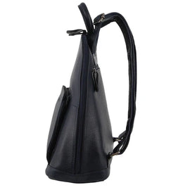 Milleni - NL10767 Ladies Leather Backpack - Navy - 0