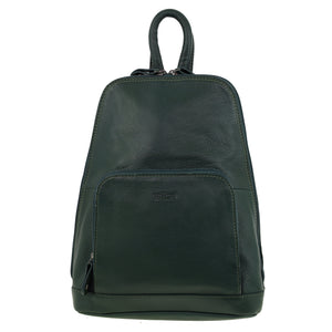 Milleni - NL10767 Leather Backpack - Olive Green