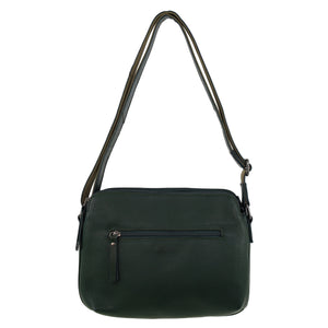 Milleni - NL10768 Leather Crossbody Bag - Olive Green