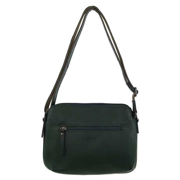 Milleni - NL10768 Leather Crossbody Bag - Olive Green