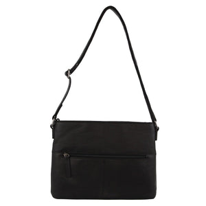 Milleni - NL3735 Ladies Leather Crossbody - Black