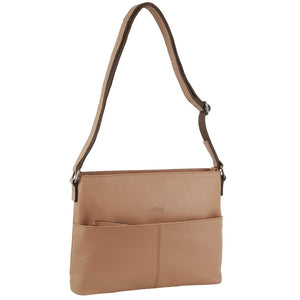 Milleni - NL3735 Ladies Leather Crossbody - Burro