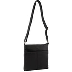 Milleni - NL3739 Ladies Leather N/S crossbody - Black